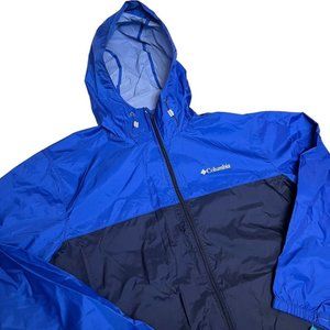 New Columbia Men’s XL Big Delta Hood Windbreaker Jacket Zip LS Outdoor Layer